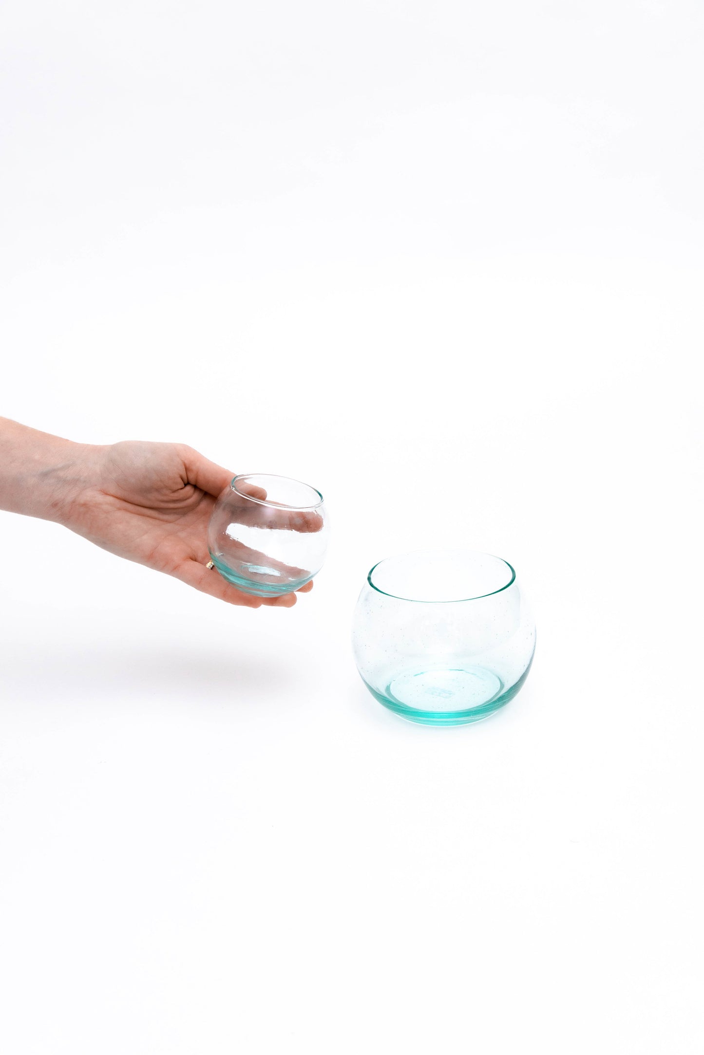 Short Round Clear Glass (6)