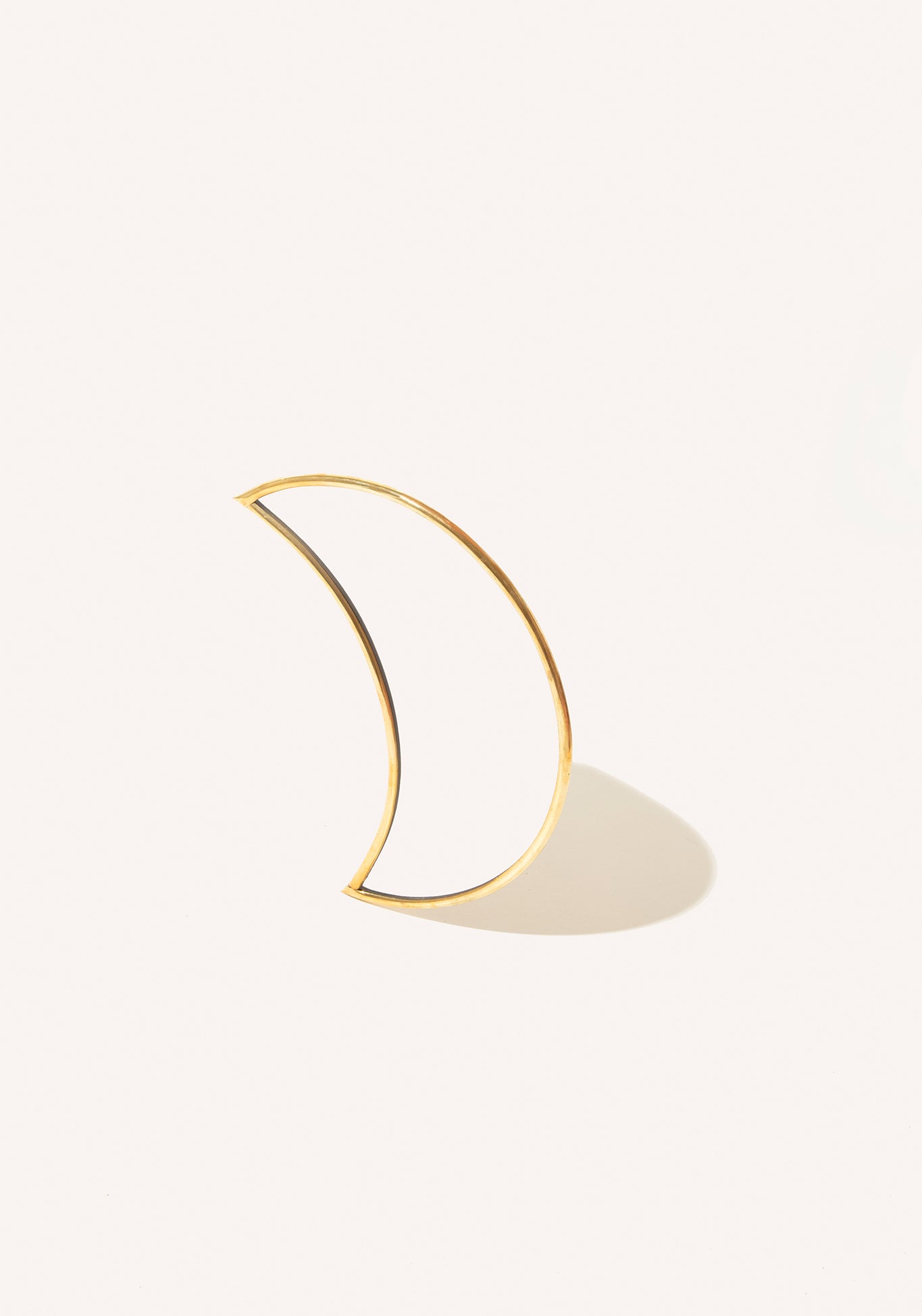 Crescent Moon Brass Mirror