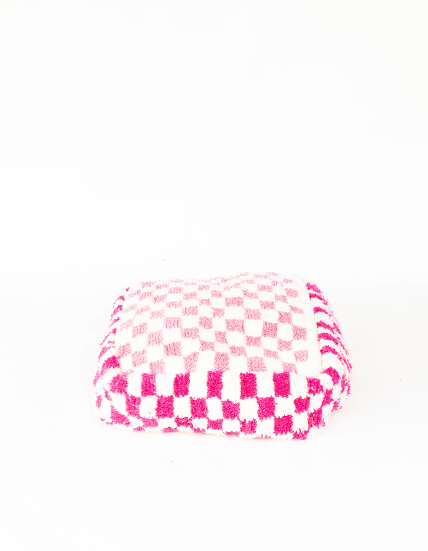 Handmade Moroccan Checkered Pouf/Ottoman